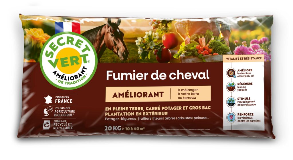 fumier de cheval 20kg améliorant 3285880811558